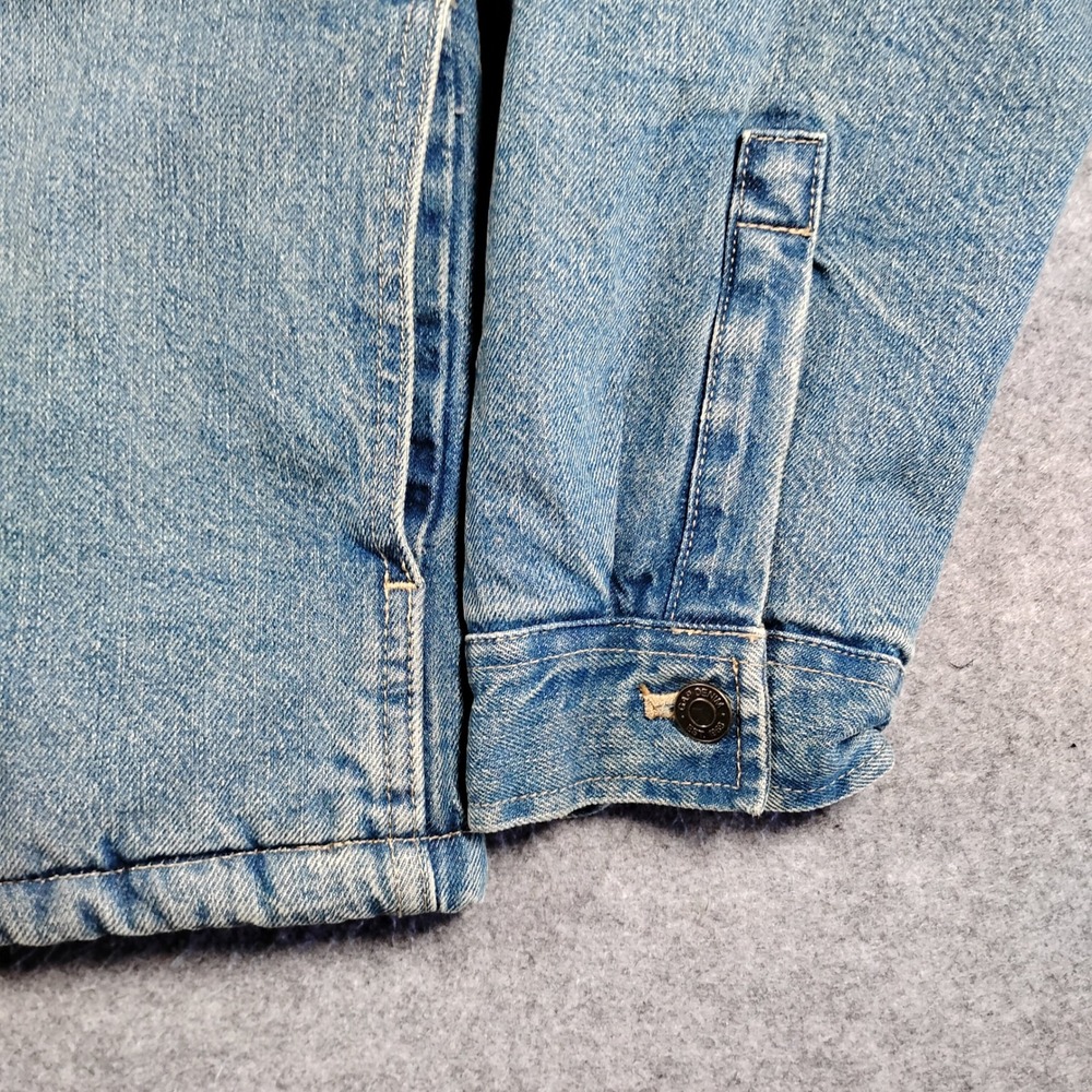 GAP Denim Diet Coke Sherpa Lined Jacket Mens Medium Blue Wash 513799-00 FAL24 - Picture 3 of 14